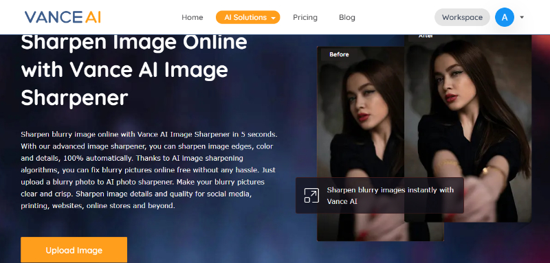 Vance AI Image Sharpener